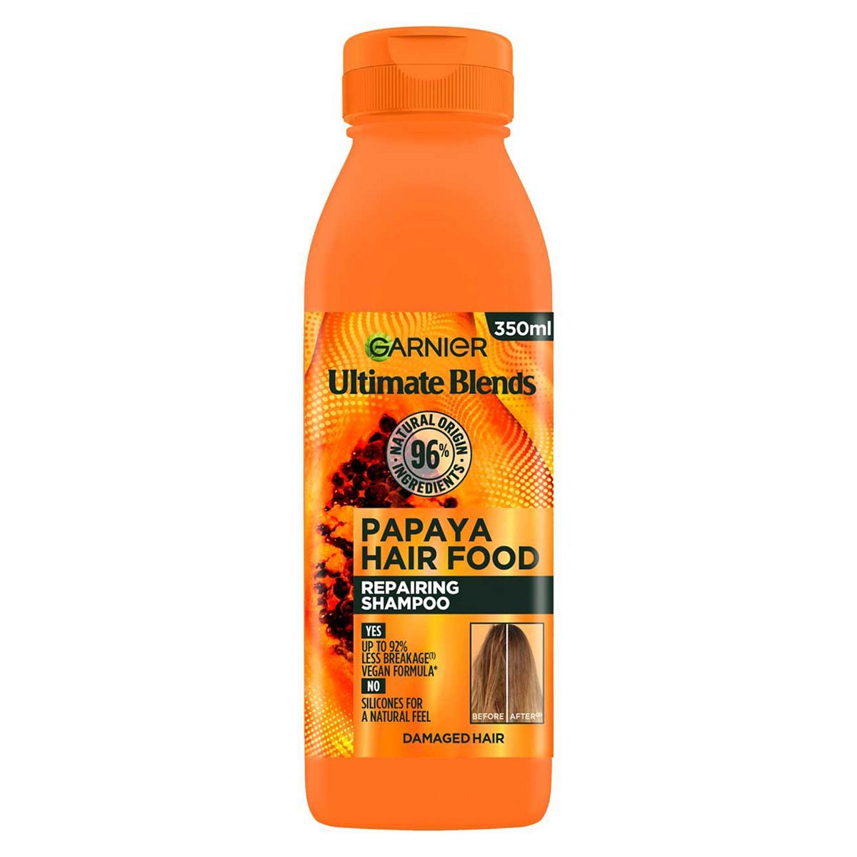 Garnier Ultimate Blends Repairing Hair Food Papaya Shampoo For Damaged Hair 350ml shampoo & conditioners Boots   