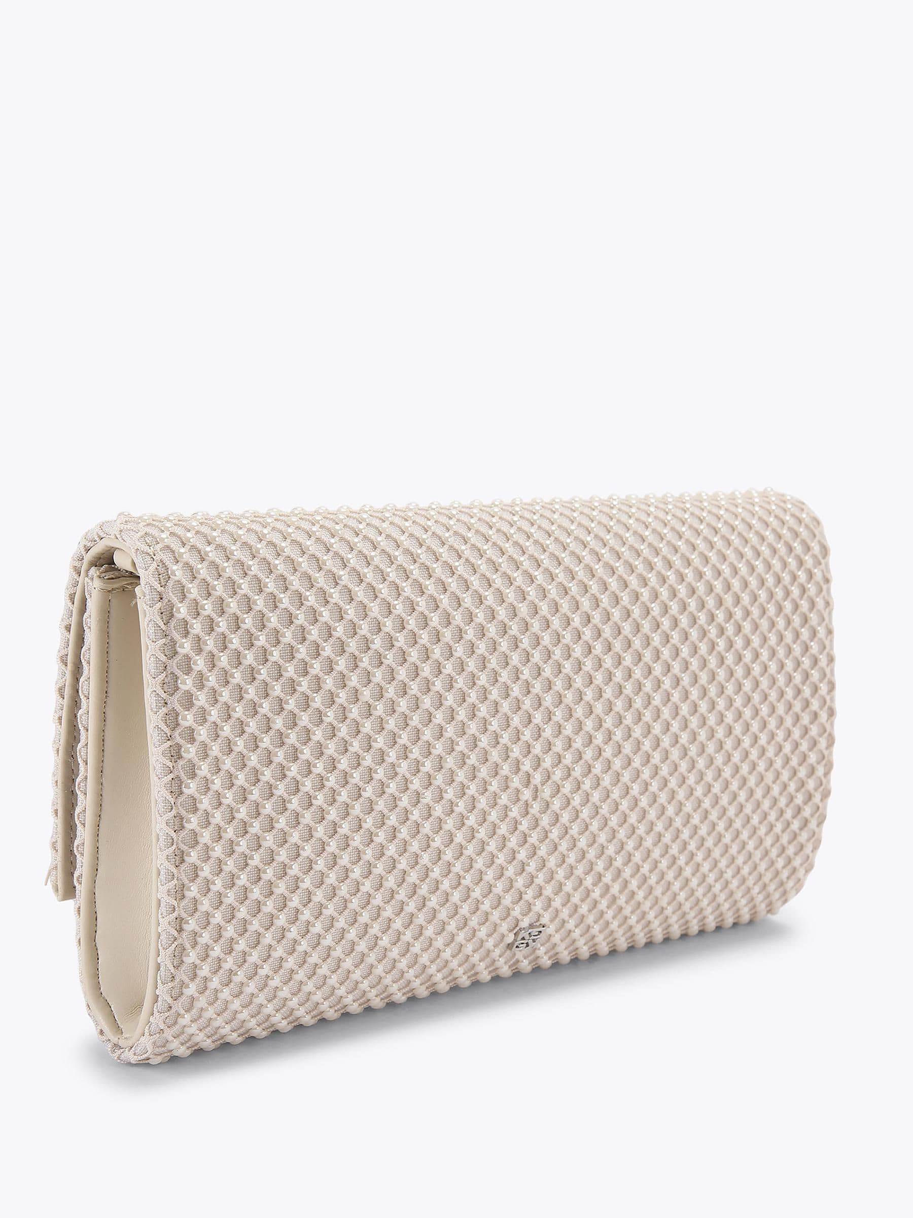 Kurt Geiger Tilly Pearl clutch bag in white - British product