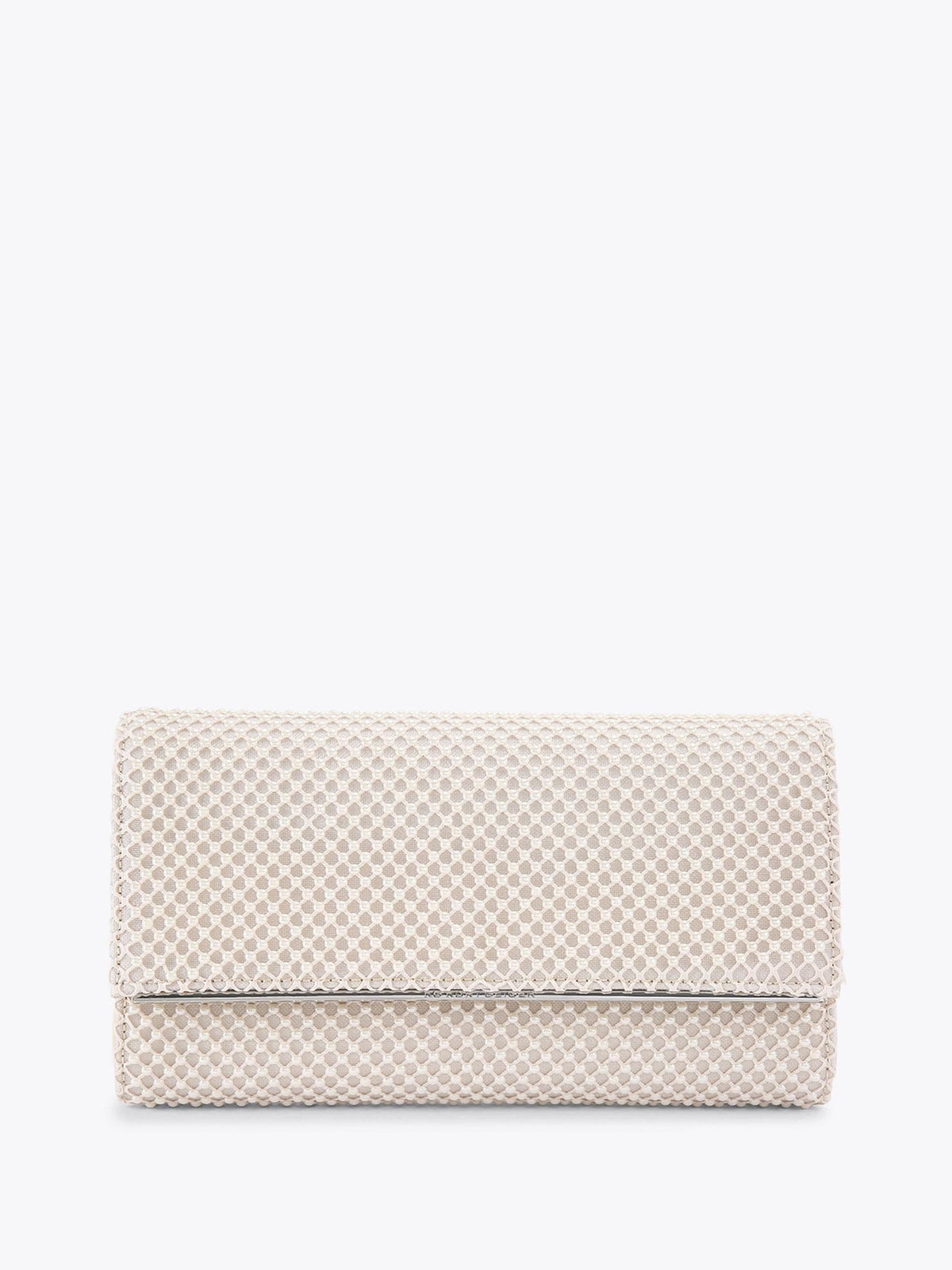 Kurt Geiger Tilly Pearl clutch bag in white - British product