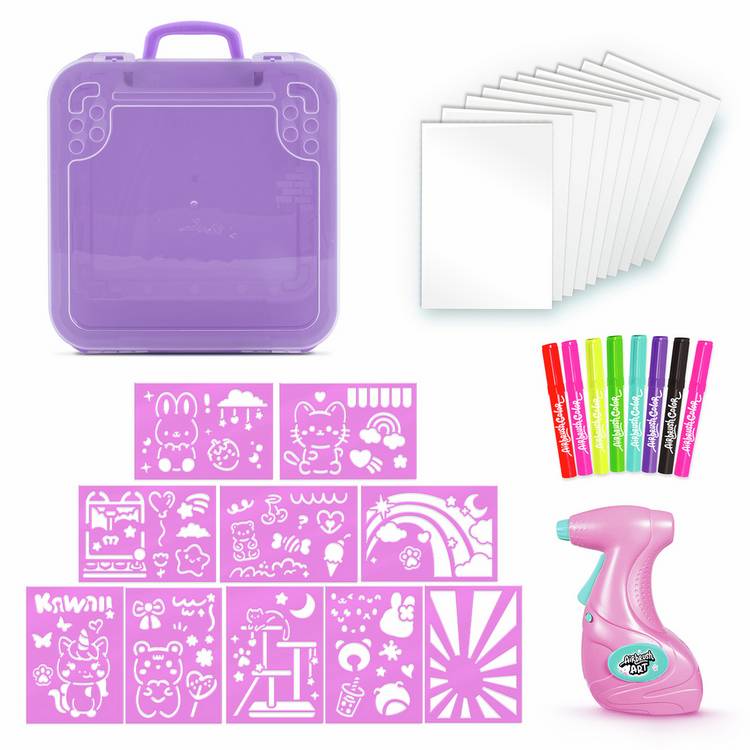 Airbrush Art Kawaii Activity Case for kids, UK version
