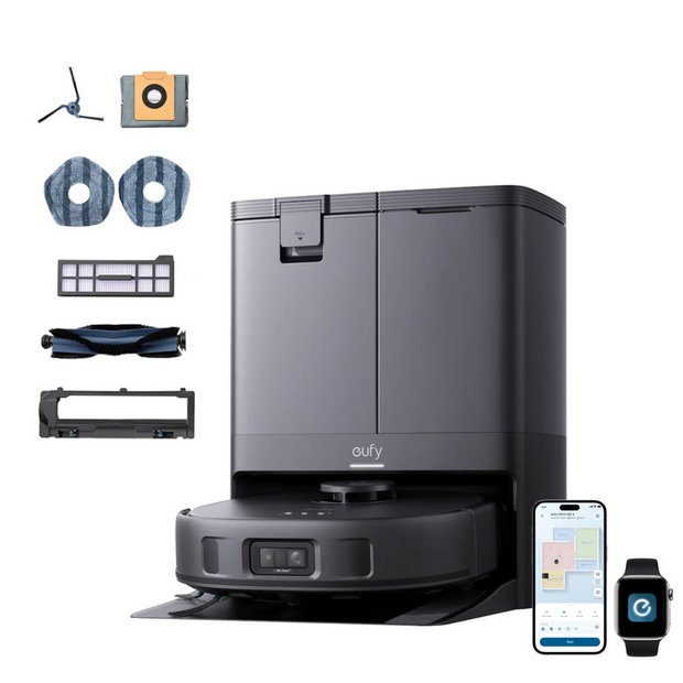 eufy X10 Pro Omni robot vacuum and mop station - British product