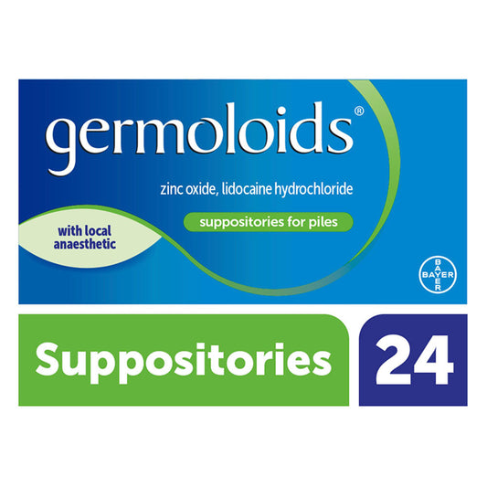 Germoloids Haemorrhoids Suppositories Pack x24 GOODS Sainsburys   