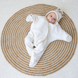 Clair De Lune fleece wrap blanket cream - British product