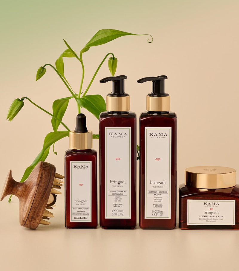 KAMA AYURVEDA Kansa Scalp Brush, UK version