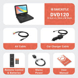 Oakcastle DVD120 portable DVD player 10.5 inch, imported from the UK