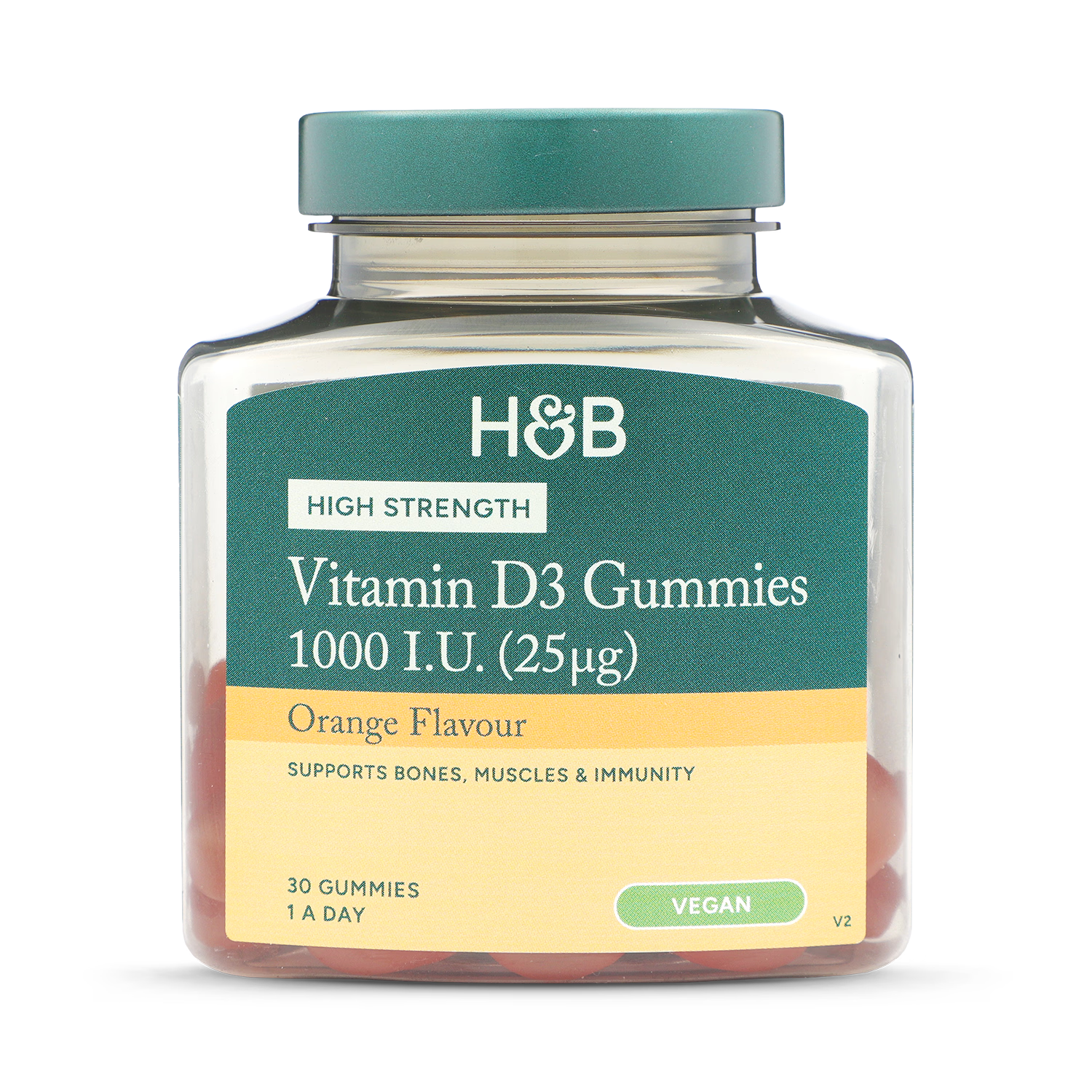Holland & Barrett Vitamin D Gummies Orange 30 Gummies, imported from the UK