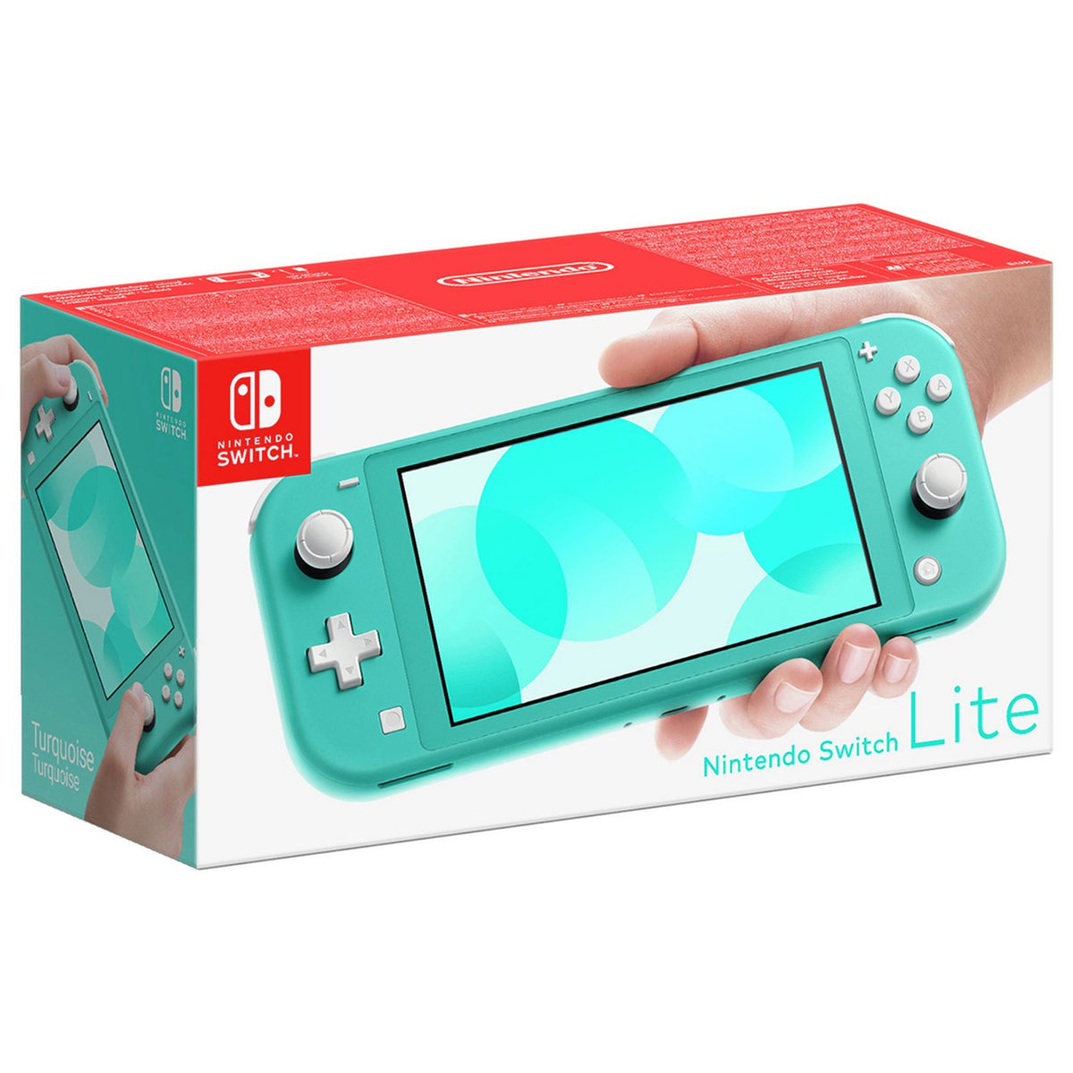 Nintendo Switch Lite turquoise handheld console (British brand)