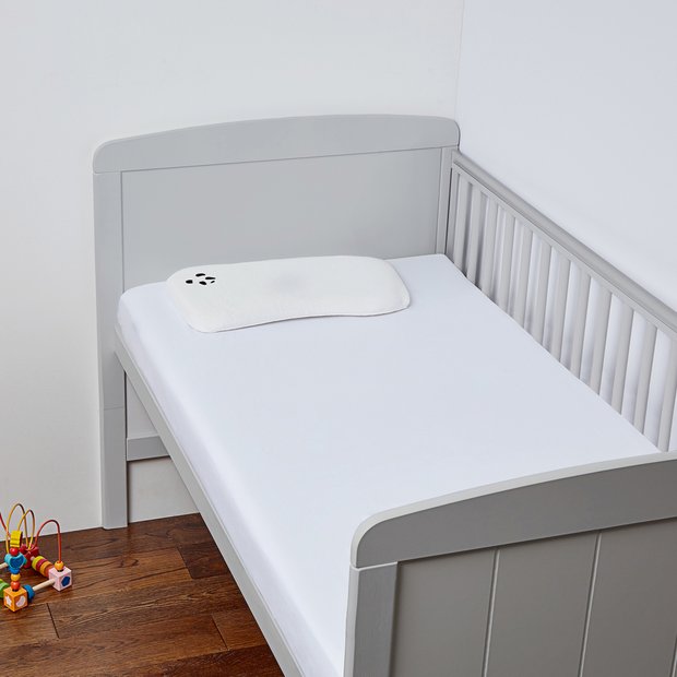 Panda Kids bamboo plain white fitted sheet cot (British brand)
