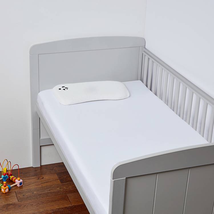 Panda Kids bamboo plain white fitted sheet cot (British brand)