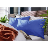 Habitat cobalt blue standard pillowcase pair 180 thread count - British product