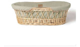 Clair de Lune Organic Wicker Moses - Sage GOODS Argos