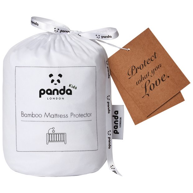 Panda Kids bamboo waterproof mattress protector cot bed, UK version