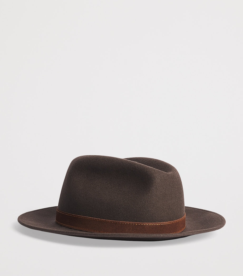 Borsalino Alessandria wool-silk hat, luxury Italian (British brand)