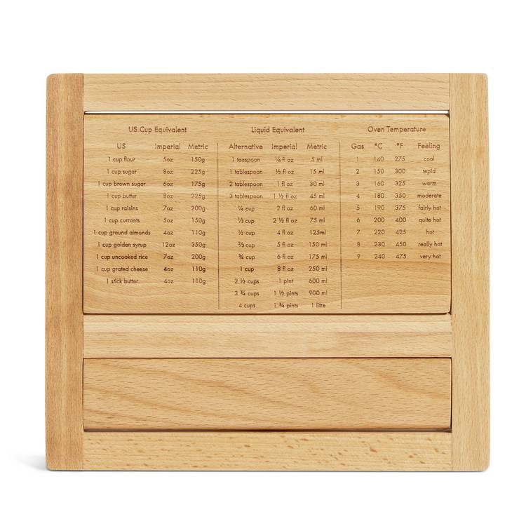 Sebastian Conran beech wood cookbook stand compact size - British product