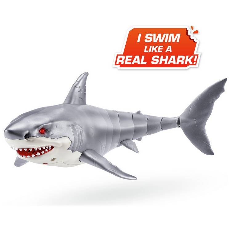 Robo Alive White Shark Attack Toy 40cm (British brand)