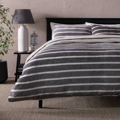 Argos Argos Home Fleece Stripe Printed Bedding Set - Single- Buy online at McGrocer