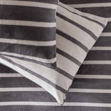 Argos Home fleece bedding set stripe printed single, UK version