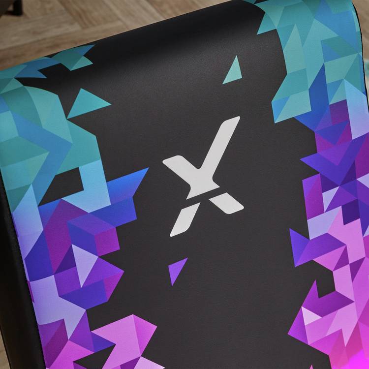 X Rocker Prism Video Rocker junior gaming chair Neon (British brand)