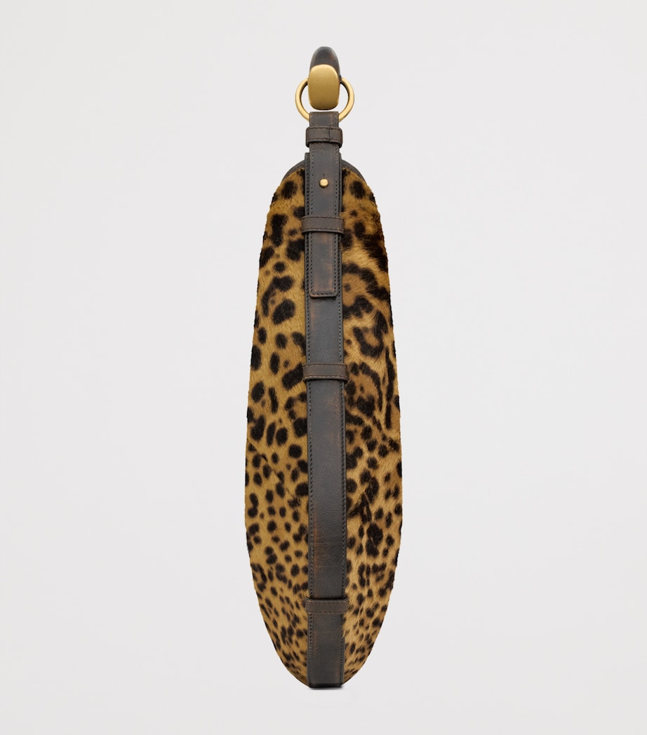 Saint Laurent medium leopard print shoulder bag - British product
