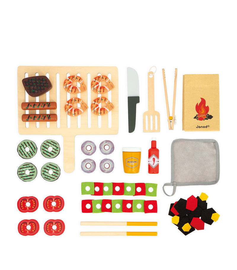 Janod wooden barbeque set, UK version