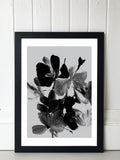 East End Prints black mono botanical print Dan Hobday, UK version