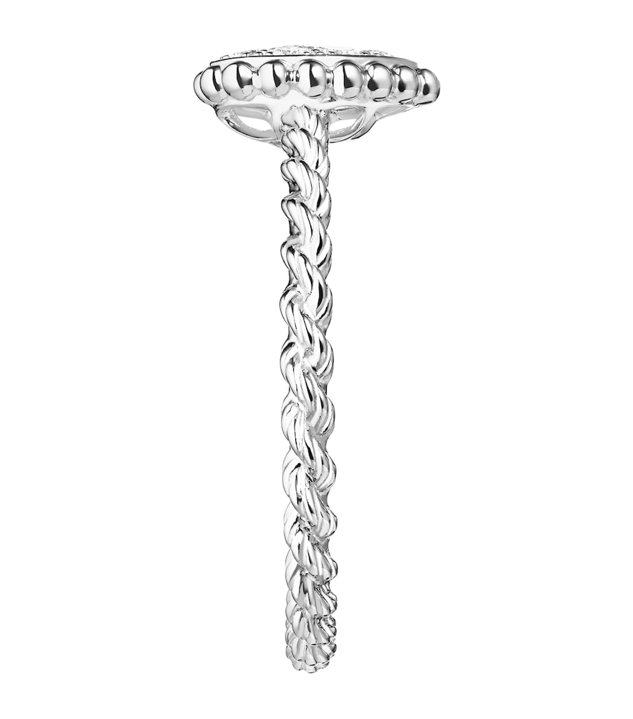 Boucheron white gold diamond Serpent Bohème ring, imported from the UK