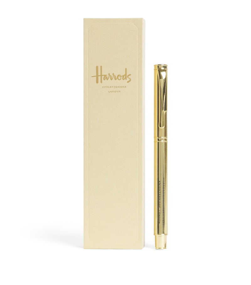 Harrods ballpoint pen metal logo 13cm (British brand)