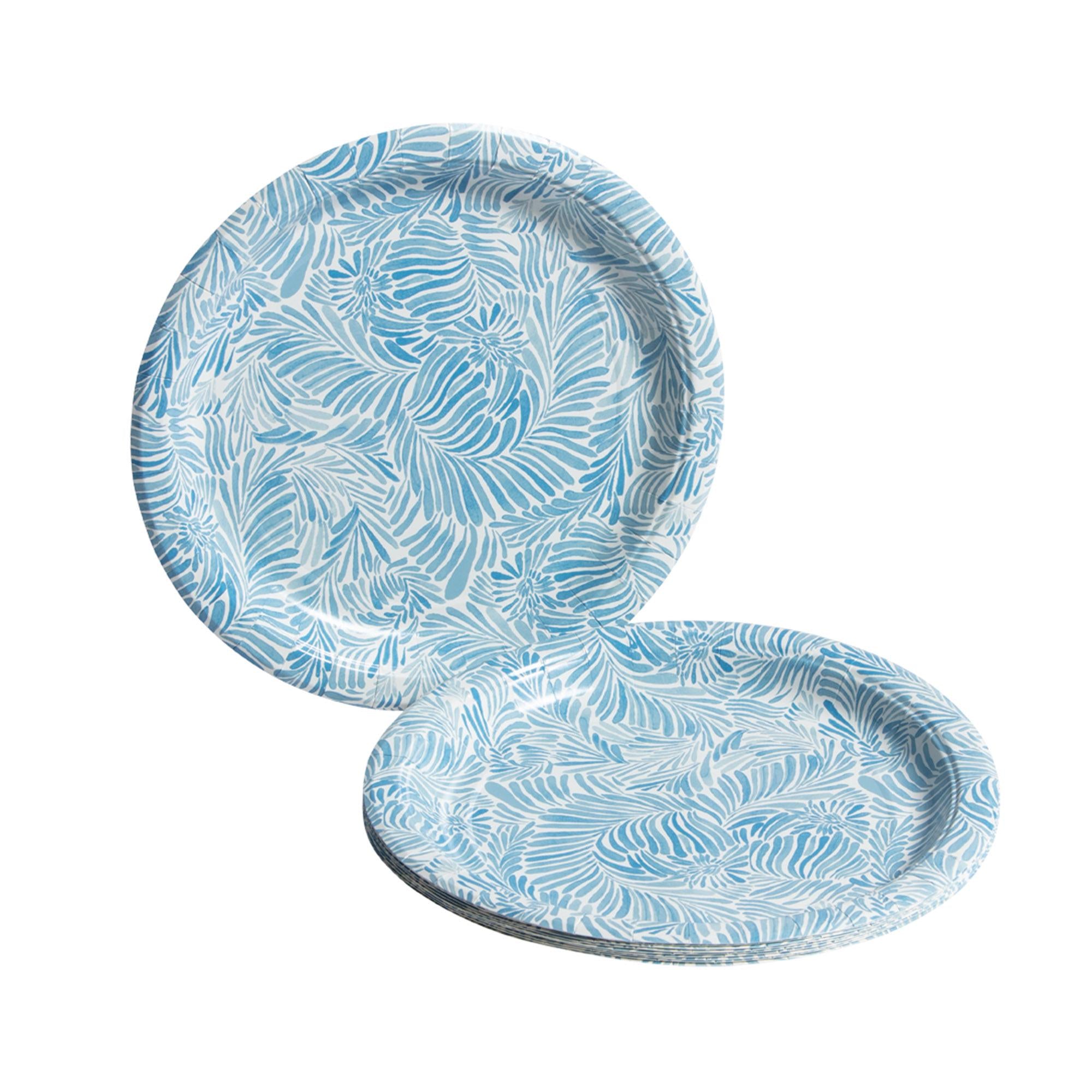 Sainsbury's Home Shoreline Blue Paper Plate 10pk GOODS Sainsburys   