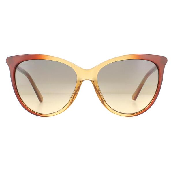 Swarovski cat eye acetate sunglasses brown gradient (British brand)