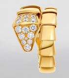 Bvlgari Serpenti Scaglie ring yellow gold and diamond - British product