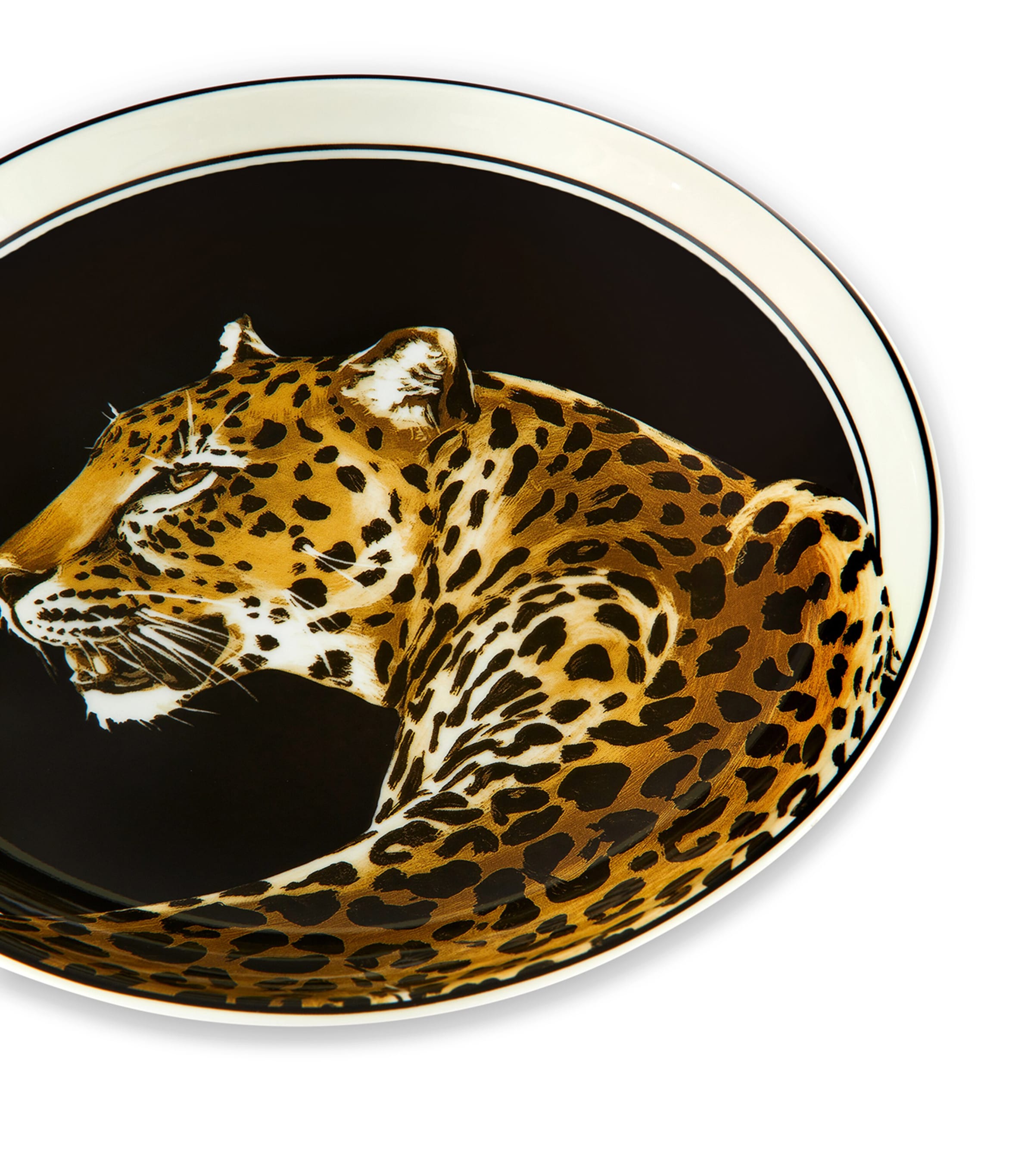 Dolce&Gabbana leopard print soup plates set of two, 20cm - British product