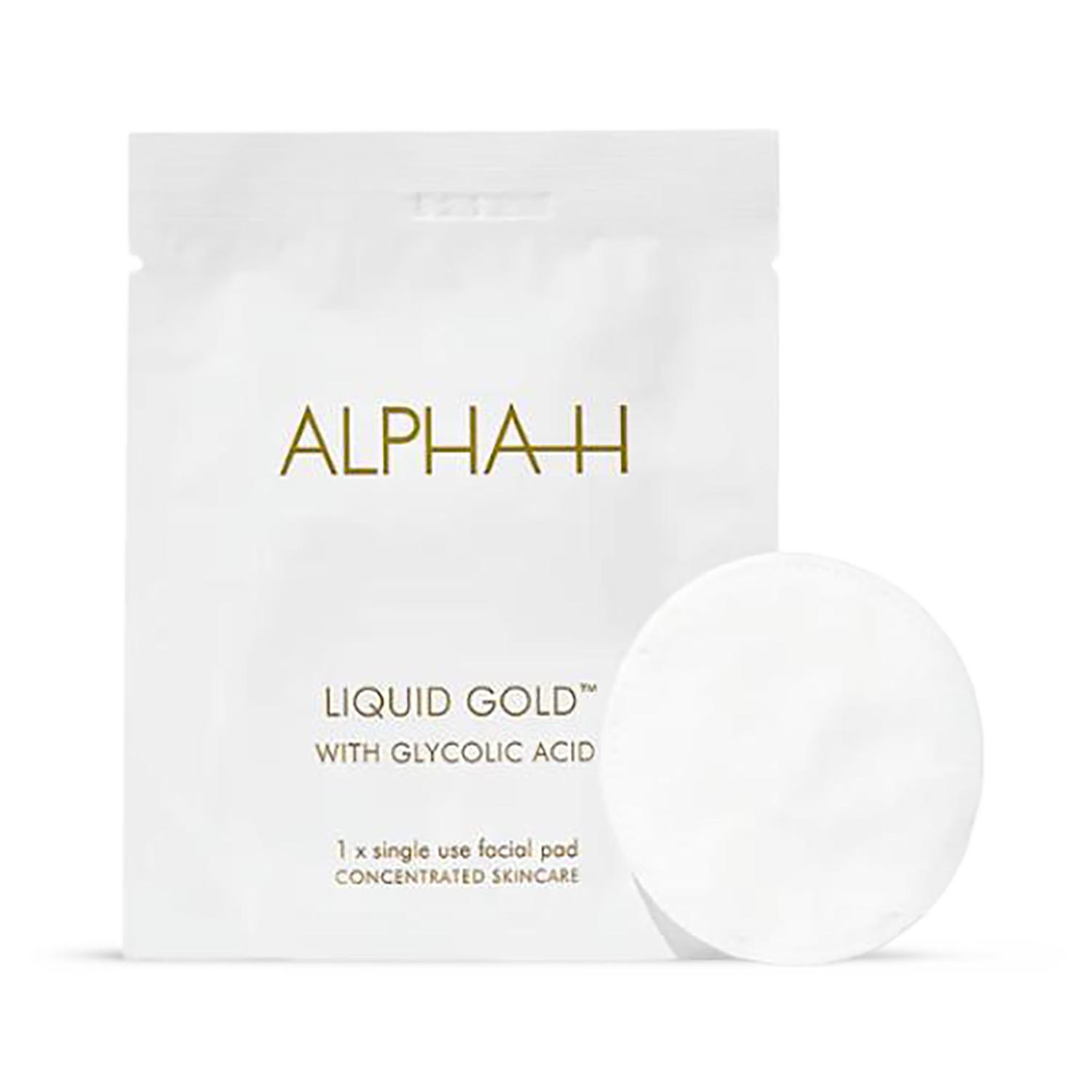 Alpha-H Liquid Gold trial kit with 9 pre-soaked pads, imported from the UK