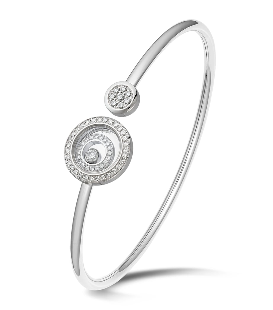 Chopard Happy Spirit bangle small white gold diamond, UK version