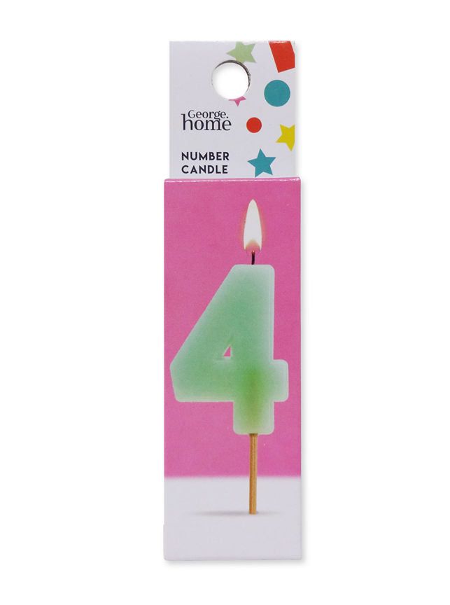 George Home Number Candle 4 General Household ASDA   