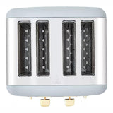 Morphy Richards 4-slice toaster in black with gold accents, UK version