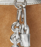 LOEWE medium metallic leather Flamenco purse, imported from the UK