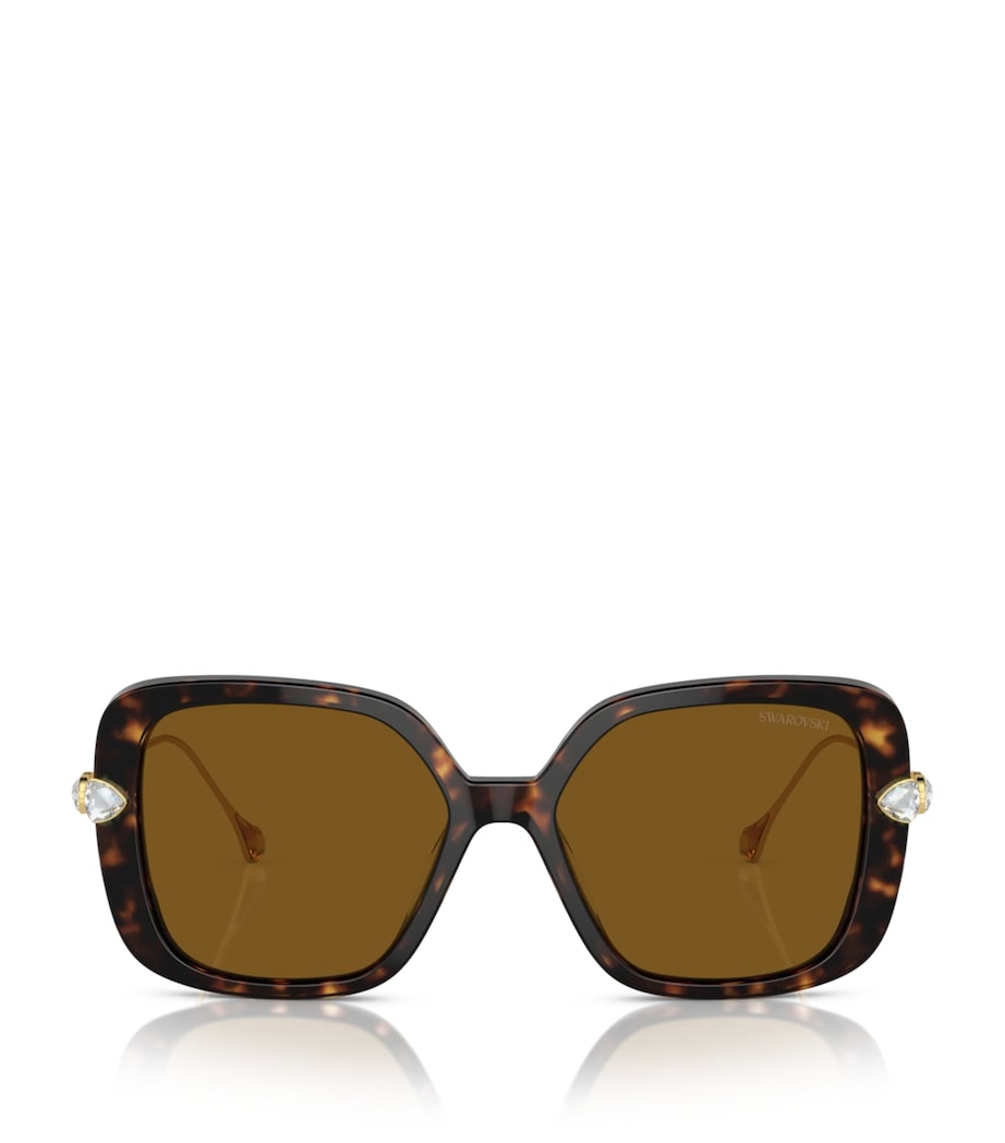 Swarovski oversized sunglasses SK6011 with crystals - British product