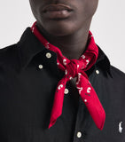 Ralph Lauren cotton logo bandana scarf (British brand)