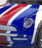 Harrods Union Jack Mini Cooper model car, UK version