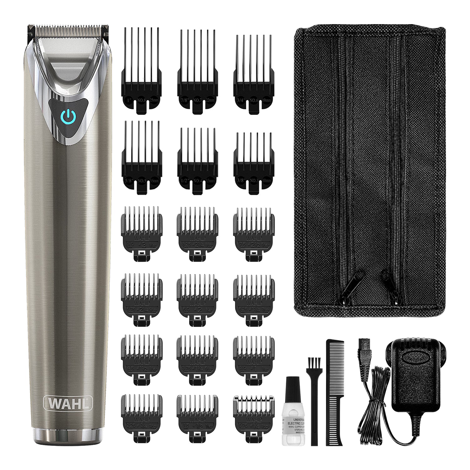 Wahl stainless steel beard trimmer cordless, UK version