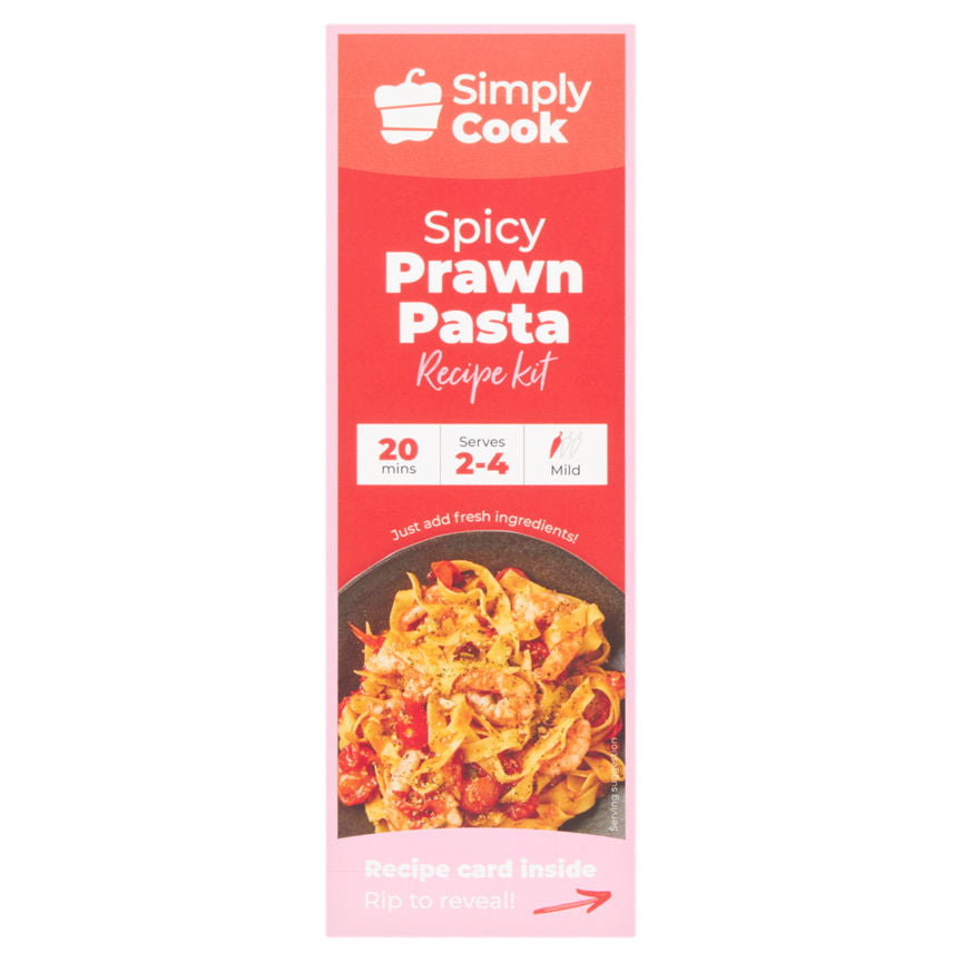 Simply Cook Spicy Prawn Pasta Recipe Kit 43g