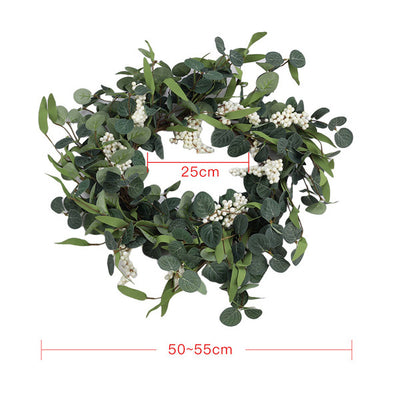Superdrug Livingandhome Künstlicher Eukalyptus-Buchsbaum-Kranz Grün 55cm – Online bei McGrocer kaufen