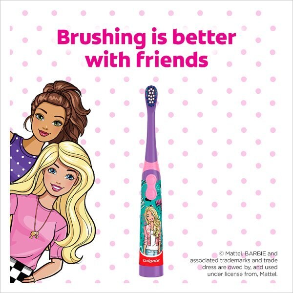 Colgate Barbie Extra Soft Battery Kids Toothbrush GOODS Superdrug   