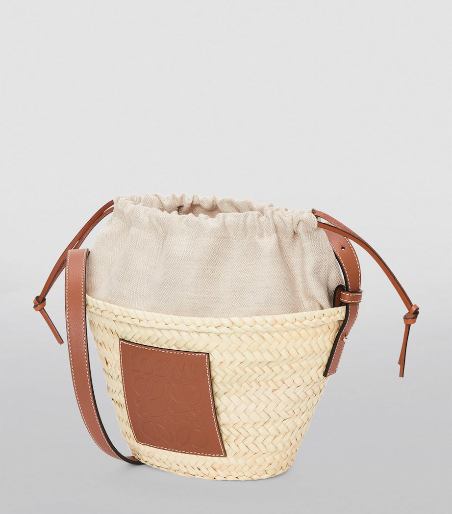 LOEWE Paula's Ibiza woven drawstring bucket bag, UK version