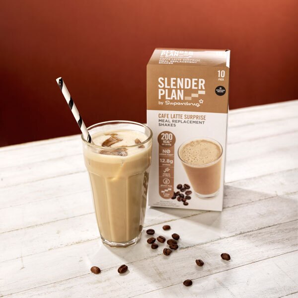 Superdrug Slenderplan Meal Replacement Shake Cafe Latte x10