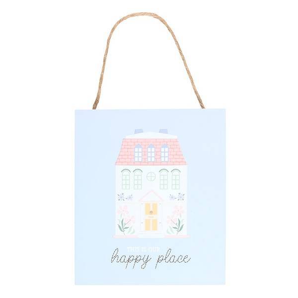 Something Different Happy Place hanging sign MDF 22.5cm (British brand)