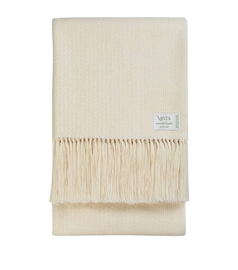 Araminta Campbell Woodland Alpaca-Blend Throw Blanket 150cm x 300cm - British product