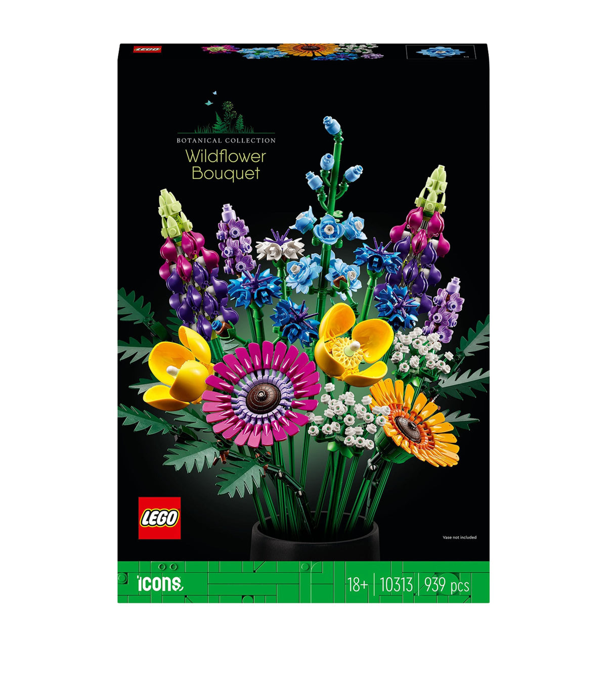 Lego Icons Wildflower Bouquet building set, UK version