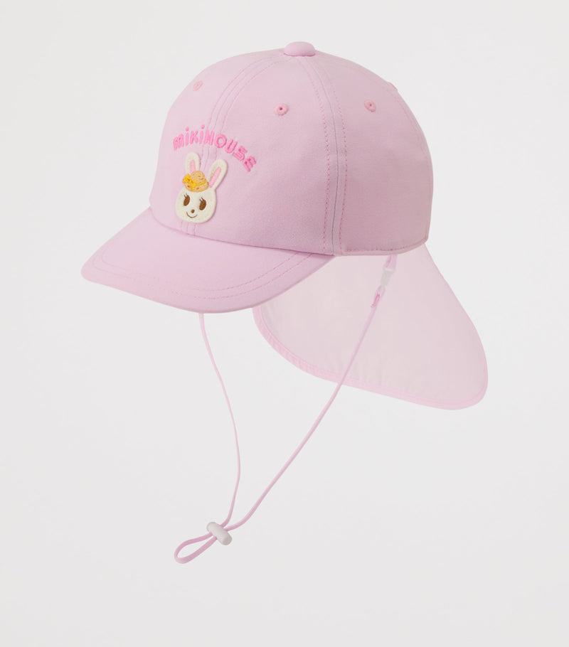 Miki House bunny appliqué cap for children (British brand)