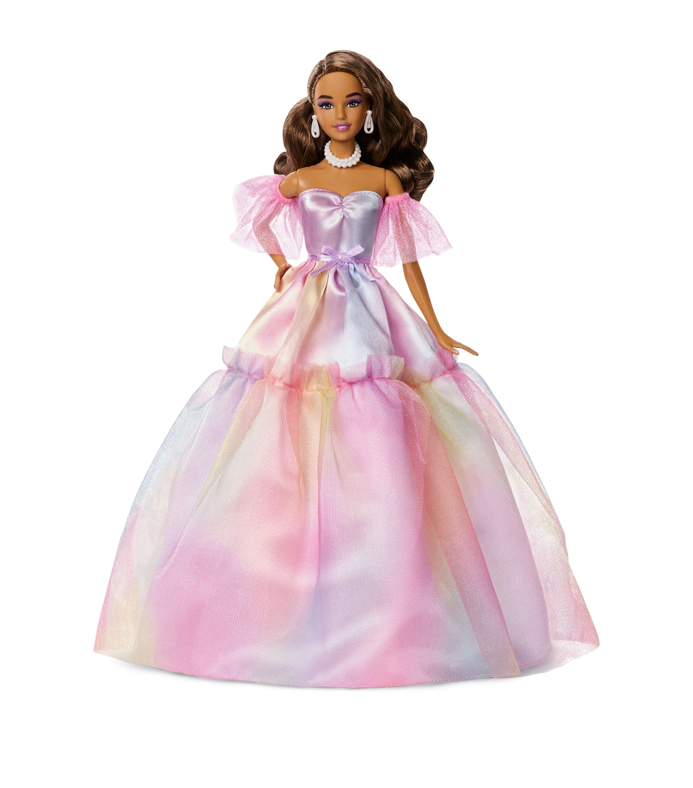 Barbie Geburtstagswünsche Puppe in pinkfarbenem Kleid, UK-Version